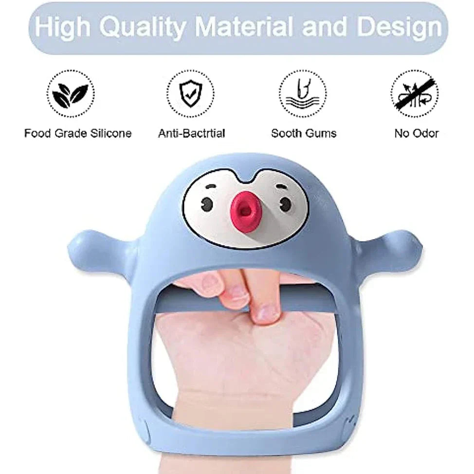 Cute Penguin Silicone Teething Ring