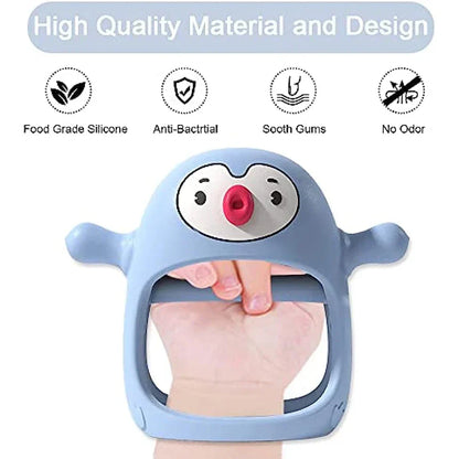 Cute Penguin Silicone Teething Ring