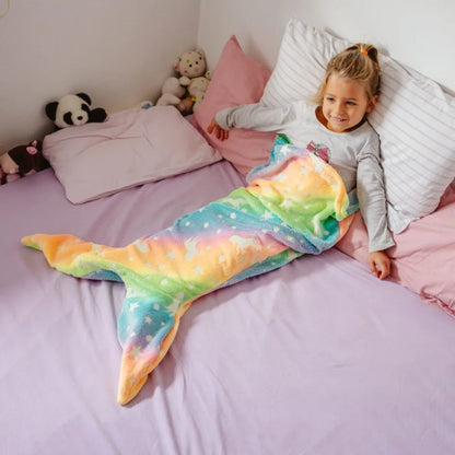 Glow-in-the-Dark Mermaid Sleeping Bag