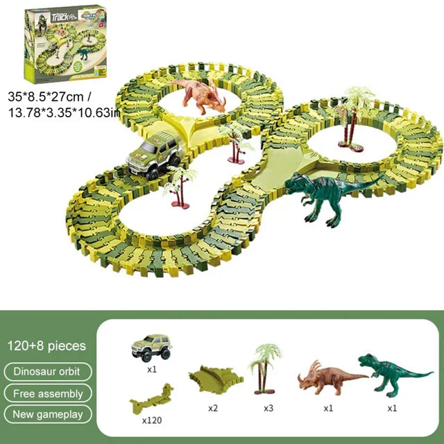 Dino Tracks - Dinosaur Adventure Race Set
