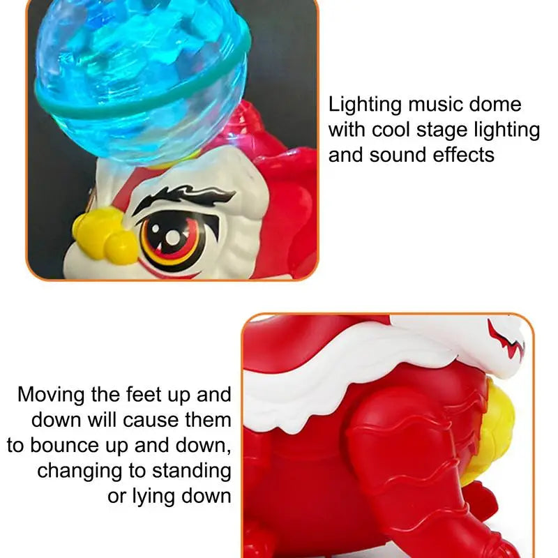 Dancing Lion Toy - Musical & Light-Up Fun