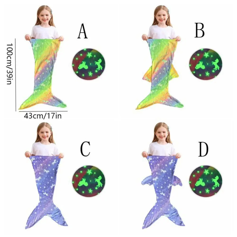 Glow-in-the-Dark Mermaid Sleeping Bag