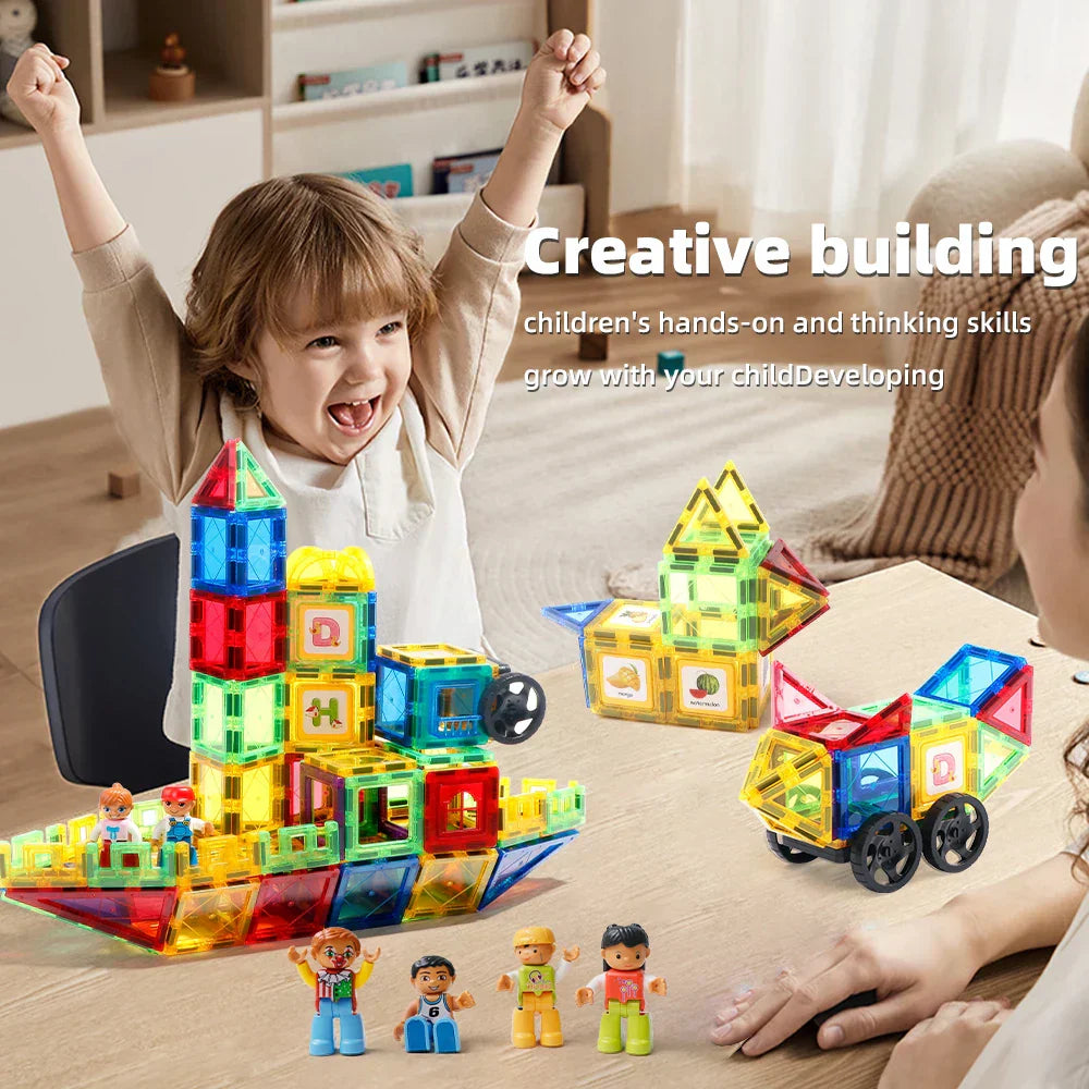 Creative Build - Magnetic Tiles Set