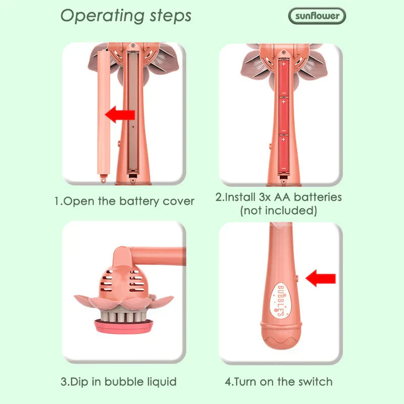 Sunflower Bubble Blower