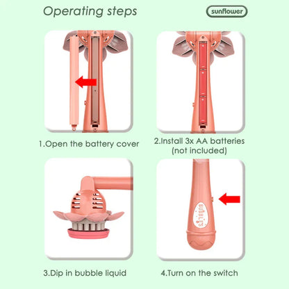 Sunflower Bubble Blower