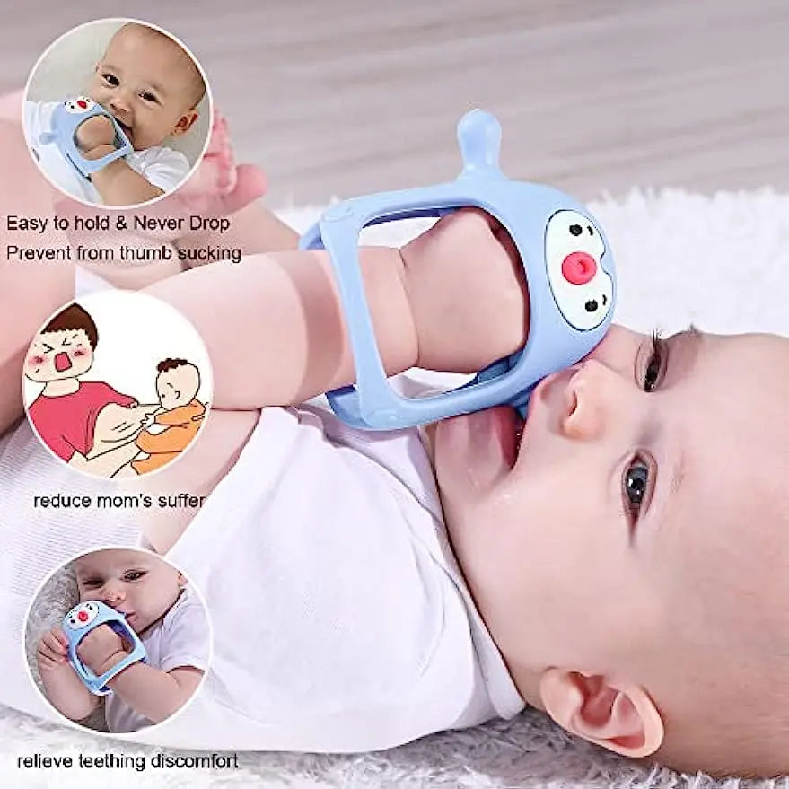 Cute Penguin Silicone Teething Ring
