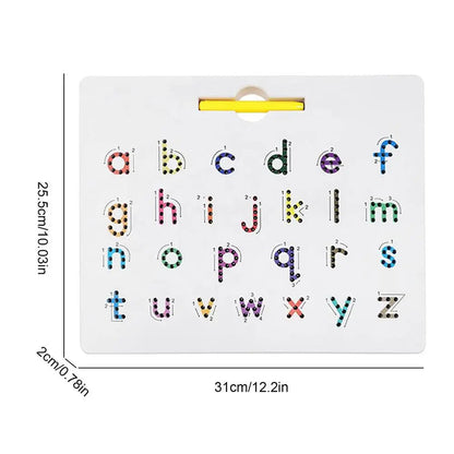 Educational magnetic ball writing board