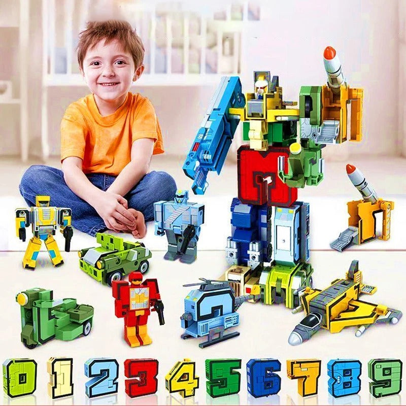 Construction Action Figure with Numbers