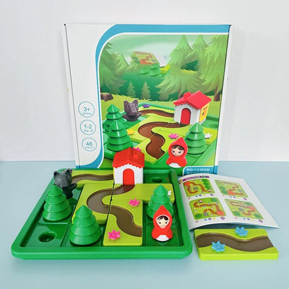Montessori Little Red Riding Hood puzzle and skill game