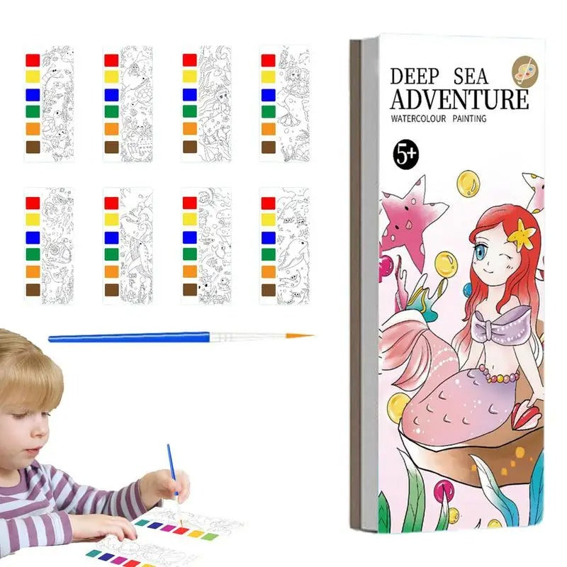 Coloring Book with Watercolors – Fun with 6 Colors