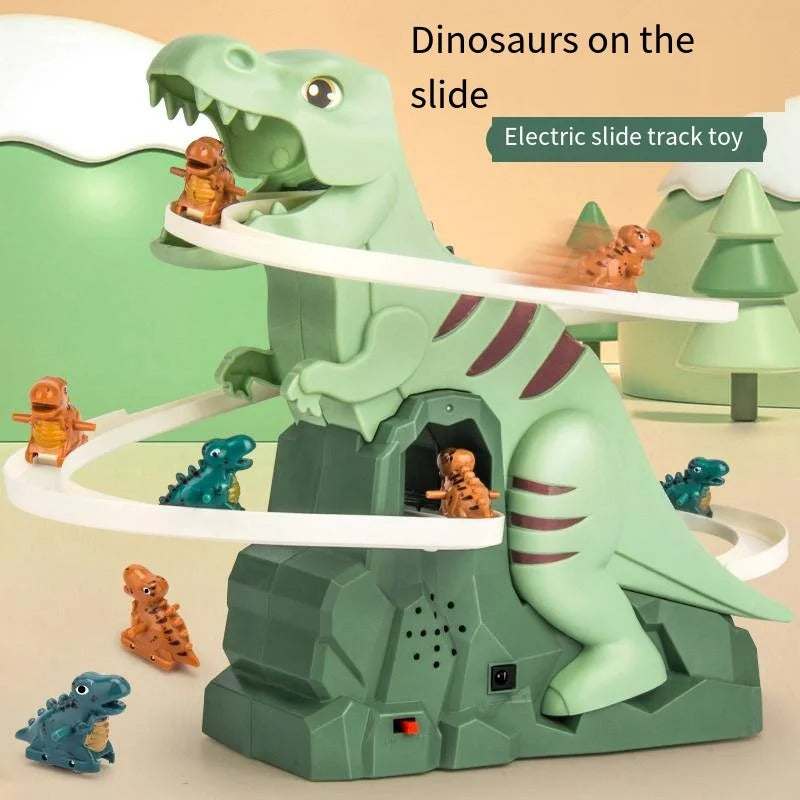 Dino Slide Roller Coaster Fun