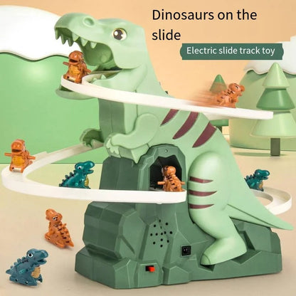 Dino Slide Roller Coaster Fun