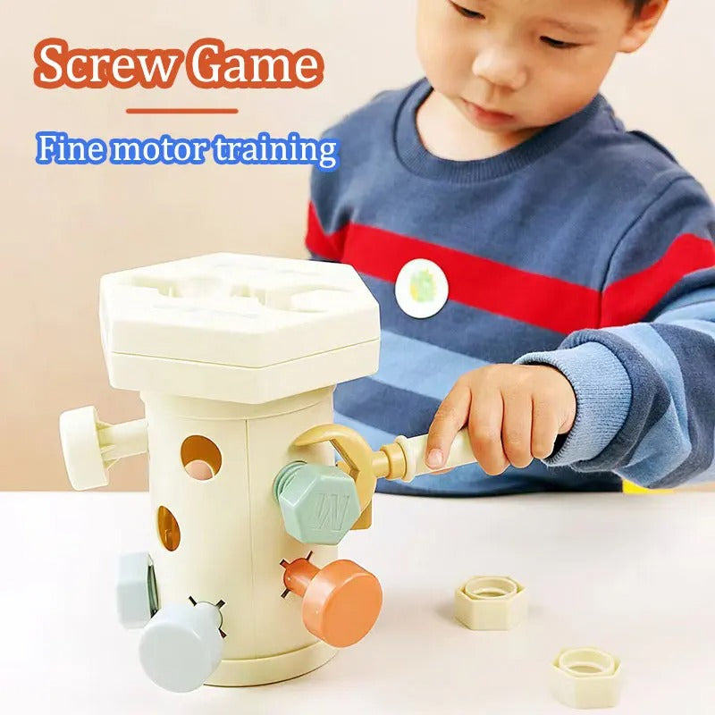 Montessori screws play set