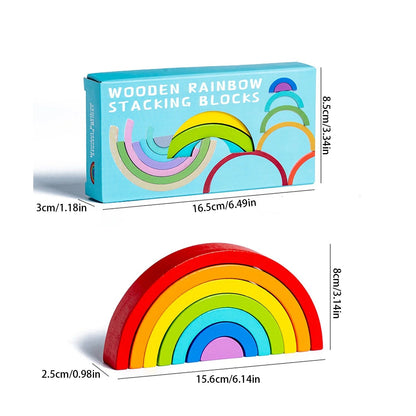 NatureBlocks | Montessori Wooden Rainbow