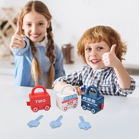 InteractiveLocks - Montessori Learning Toy with Interactive Locks