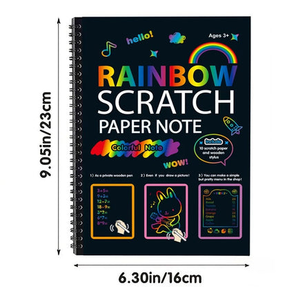 Magical Rainbow Scratch Paper