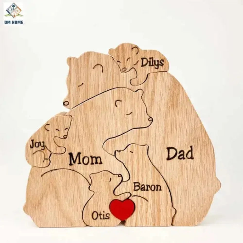 Handcrafted Personalised Bear Family