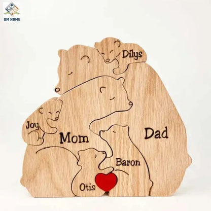 Handcrafted Personalised Bear Family