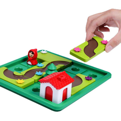 Montessori Little Red Riding Hood puzzle and skill game