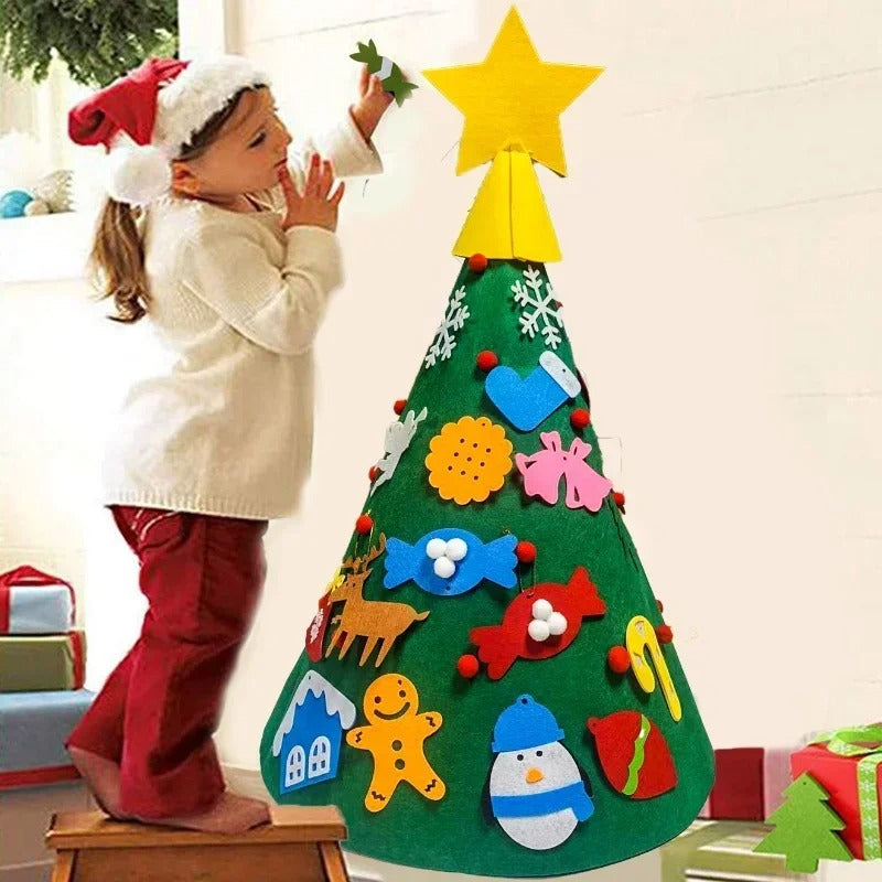 ChristmasFelt - Montessori 3D Felt Christmas Tree