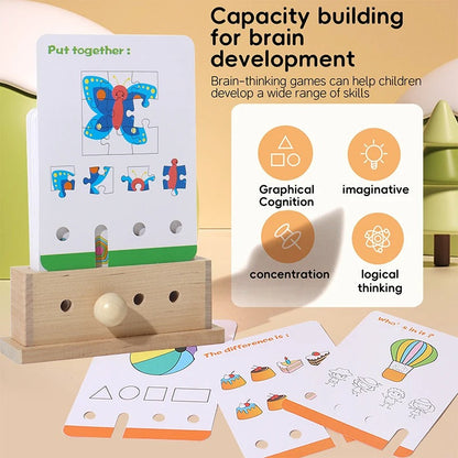 Wooden Logic Educational Unlocking Game for Kids - Preschool Skill Developement