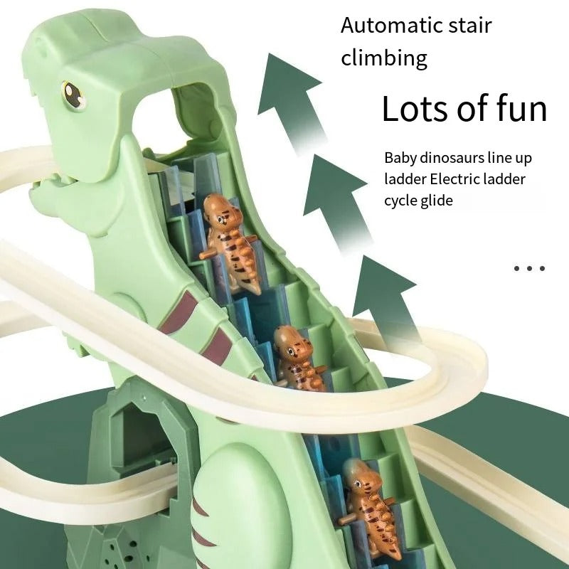 Dino Slide Roller Coaster Fun
