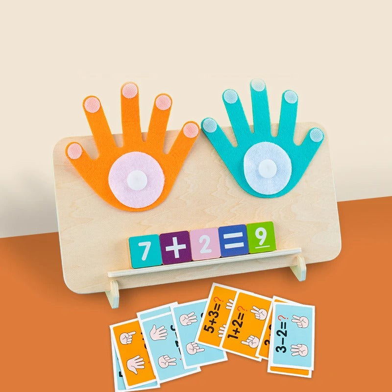 Montessori maths finger learning game