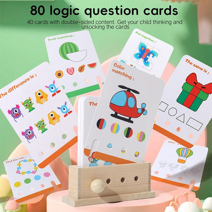 Wooden Logic Educational Unlocking Game for Kids - Preschool Skill Developement