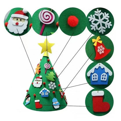 Montessori 3D Felt Christmas Tree