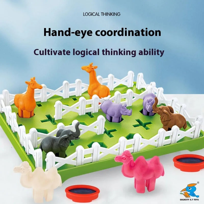 Montessori Farm Animal Puzzle and Learn Game