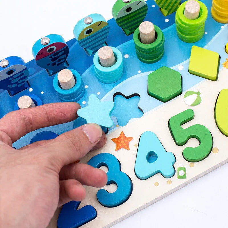 WoodenEdu | Cognitive Learning Toy - Montessori Wooden Board