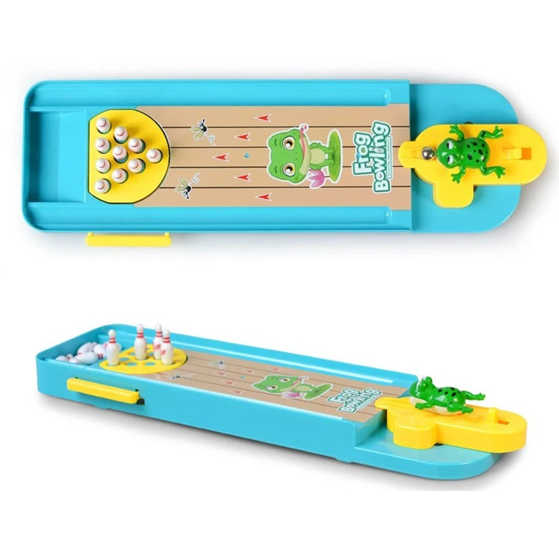 Jumping Frog Bowling Alley - Promotes Motor Skills - Mini Bowling Alley