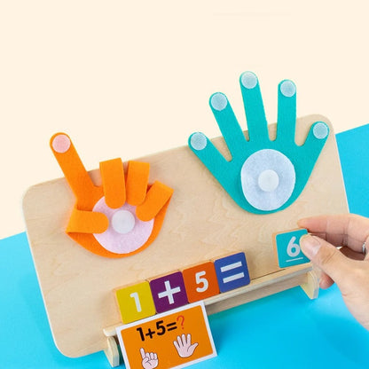 Montessori maths finger learning game