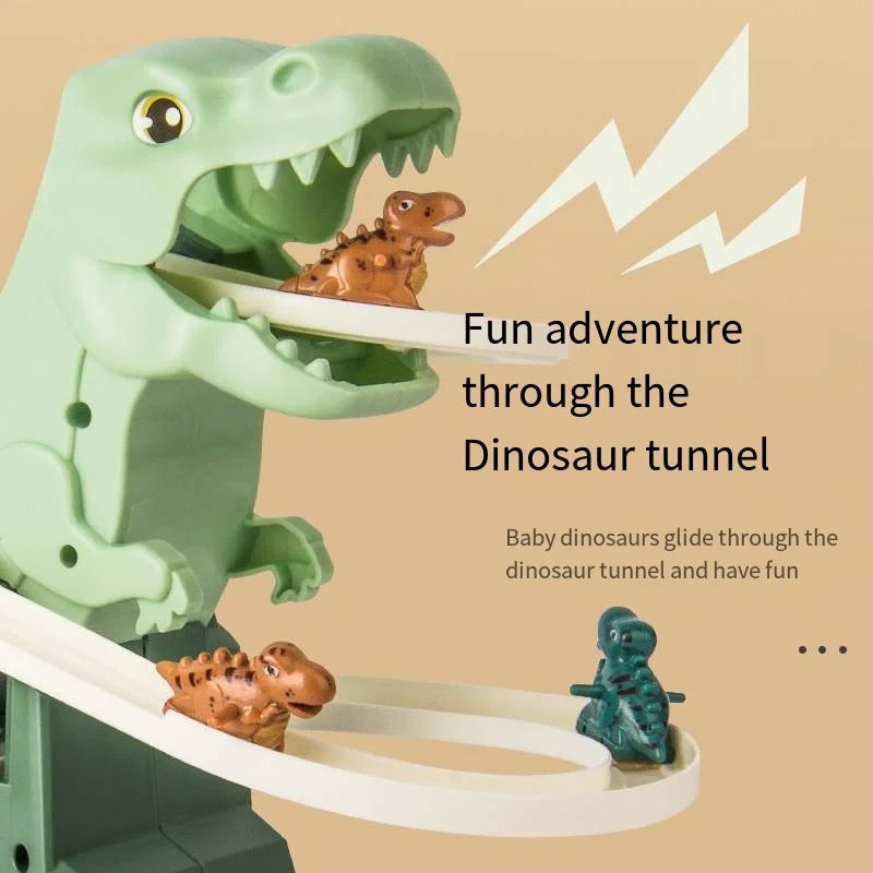 Dino Slide Roller Coaster Fun
