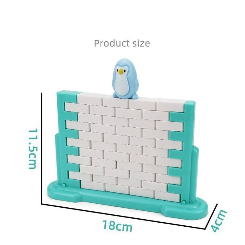Penguin Brick Push Balance Family Game