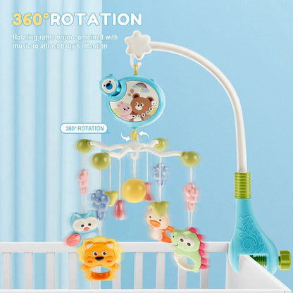 Baby crib music mobile rattle toy