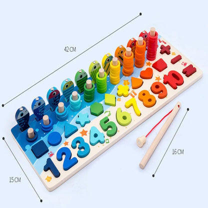 WoodenEdu | Cognitive Learning Toy - Montessori Wooden Board