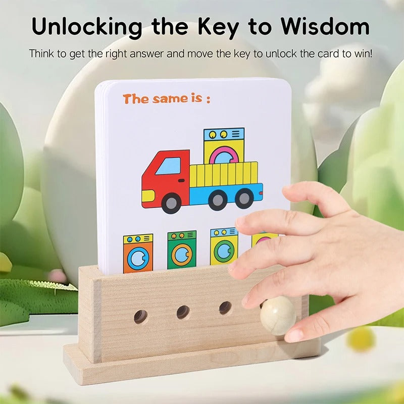 Wooden Logic Educational Unlocking Game for Kids - Preschool Skill Developement