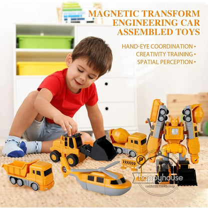 TransformaTruck - Magnetic Construction Vehicle Toy