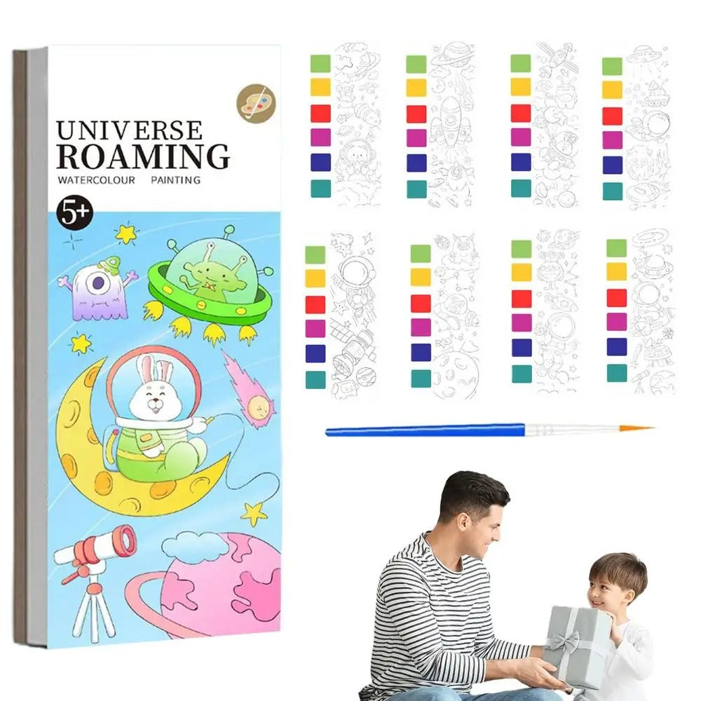 Coloring Book with Watercolors – Fun with 6 Colors