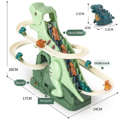 Dino Slide Roller Coaster Fun