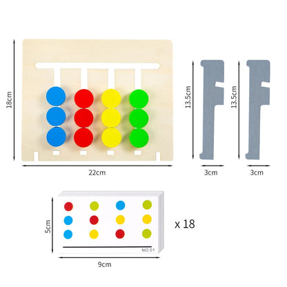Montessori Wooden Colour Pattern Matching Game