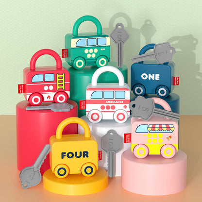 Montessori Key Lock - Patterns and Colours Toy