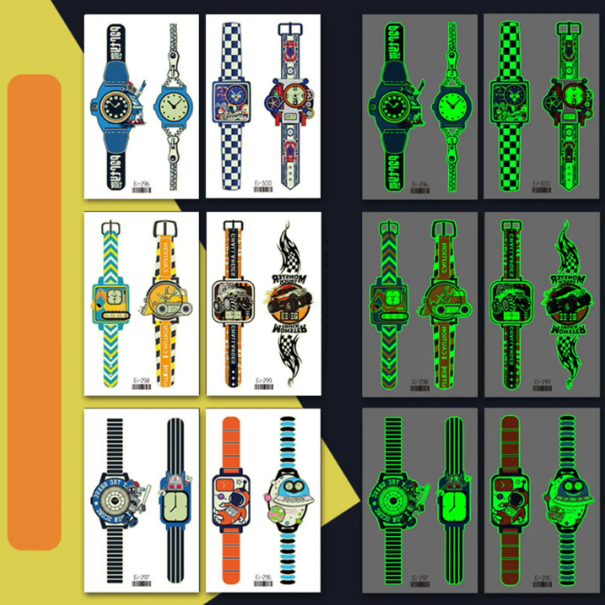 Glow-in-the-Dark Watch Stickers