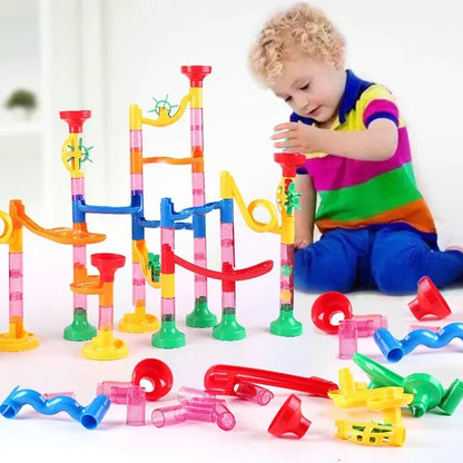 Building Block Marble Run Columns Playset