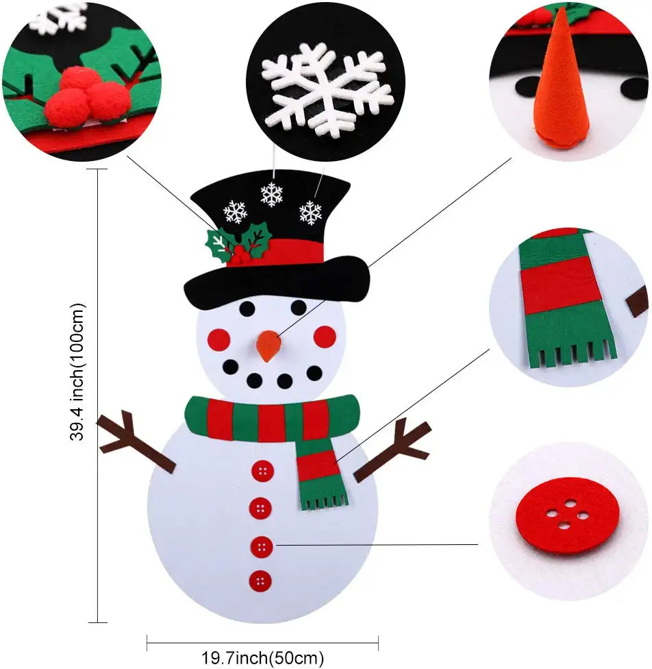 DIY snowman - craft kit for Christmas decorations
