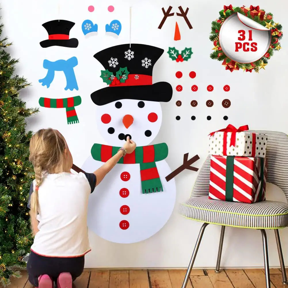 DIY snowman - craft kit for Christmas decorations