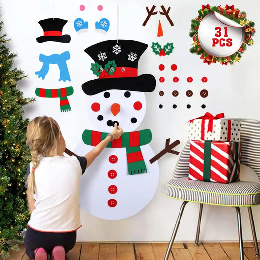 DIY snowman - craft kit for Christmas decorations