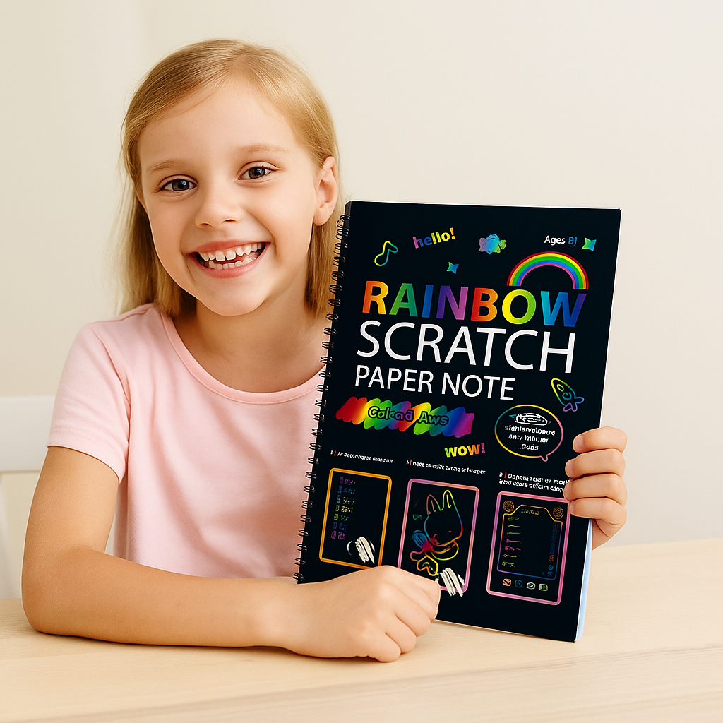 Magical Rainbow Scratch Paper