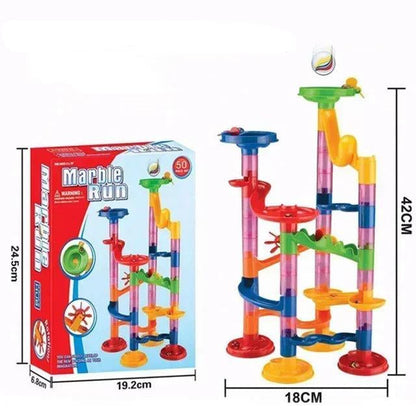 Building Block Marble Run Columns Playset